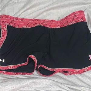 UNDERARMOUR Breast Cancer awareness shorts